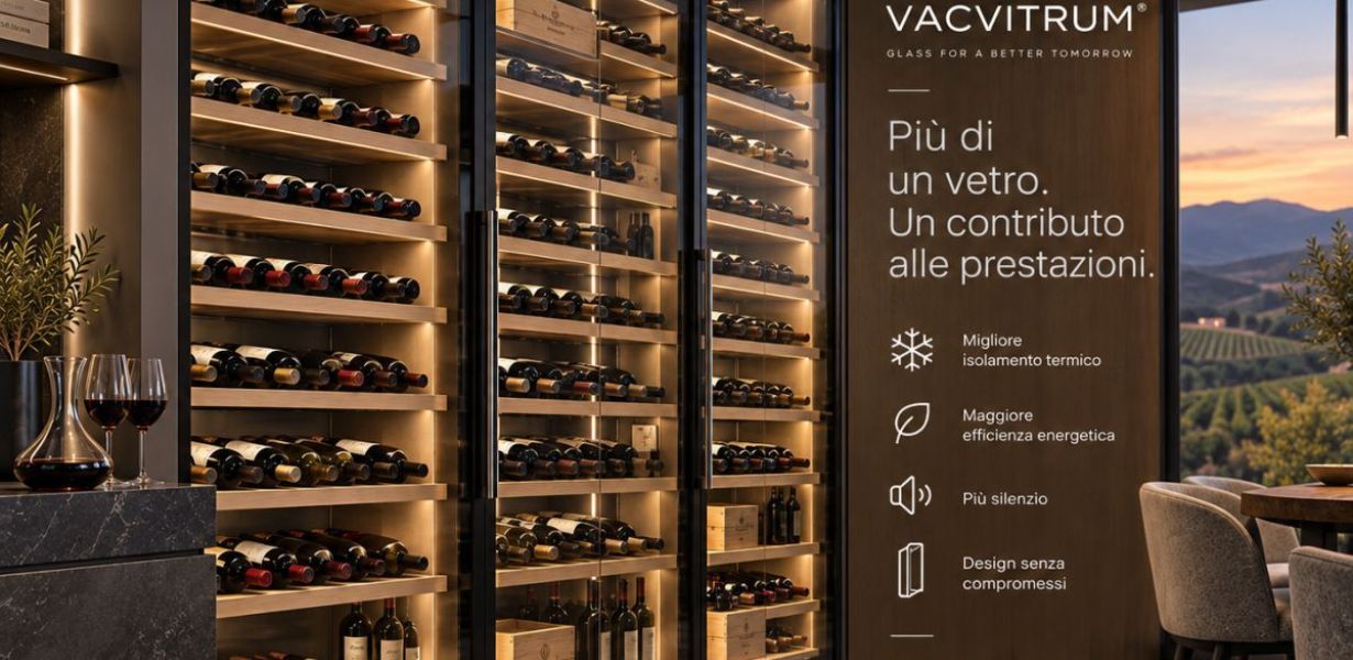 Vetro sottovuoto cantinette